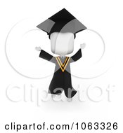 3d Ivory College Graduate Jumping