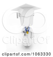 3d Ivory Child Graduate With A Medal