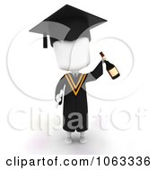 3d Ivory College Graduate With Wine