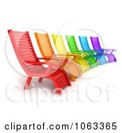 3d Colorful Lounge Chairs