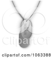 Clipart 3d Memorial Day Dog Tags Royalty Free CGI Illustration by BNP Design Studio
