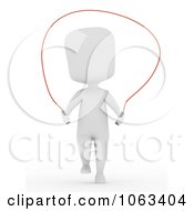 Clipart 3d Ivory Man Jump Roping Royalty Free CGI Illustration by BNP Design Studio