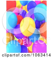 Poster, Art Print Of 3d Party Balloons