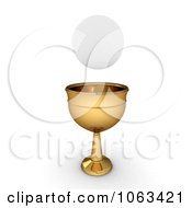 Poster, Art Print Of 3d Sacramental Bread And Chalice