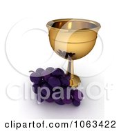 Poster, Art Print Of 3d Grapes And Chalice