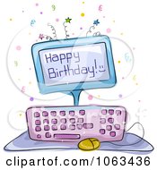 Poster, Art Print Of Computer Birthday Cake