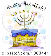 Poster, Art Print Of Happy Hanukkah Cake