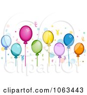 Poster, Art Print Of Party Balloon Border