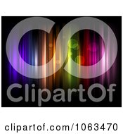 Clipart Rainbow Background With Bubbles On Black Royalty Free Vector Illustration