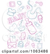 Poster, Art Print Of Baby Doodle Collage