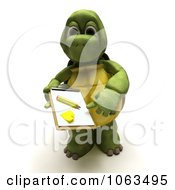 3d Tortoise Requesting A Signature