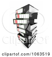 Poster, Art Print Of 3d Stacked Archival Ring Binders 2