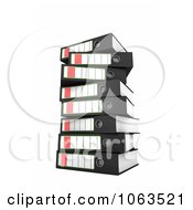Poster, Art Print Of 3d Stacked Archival Ring Binders 1