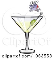 Poster, Art Print Of Fly Diver Over A Martini