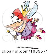 Clipart Happy Tooth Fairy Royalty Free Vector Illustration by toonaday
