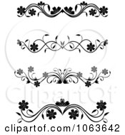 Poster, Art Print Of Black And White Flourish Borders Digital Collage 2