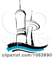 Clipart Highrise Logo 5 Royalty Free Vector Illustration