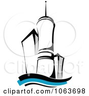 Clipart Highrise Logo 6 Royalty Free Vector Illustration