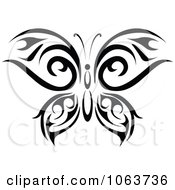 Poster, Art Print Of Black Tribal Butterfly 12