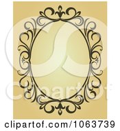 Clipart Vintage Ornate Frame 91 Royalty Free Vector Illustration