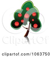 Clipart Fruit Tree Logo 3 Royalty Free Vector Illustration