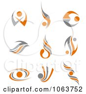 Clipart Abstract Design Element Logos Digital Collage 10 Royalty Free Vector Illustration