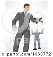Poster, Art Print Of Boss Controlling An Employee On Puppet Stringsation