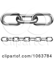 Clipart 3d Chains Digital Collage Royalty Free Vector Illustration