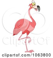 Happy Pink Flamingo