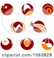 Clipart Abstract Design Element Logos Digital Collage 2 Royalty Free Vector Illustration