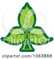 Clipart Green Leaf Seedling Logo 3 Royalty Free Vector Illustration