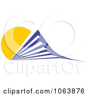 Clipart Blue Skyscraper Logo 52 Royalty Free Vector Illustration