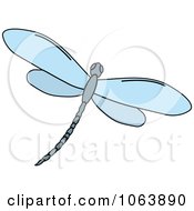 Poster, Art Print Of Blue Dragonfly