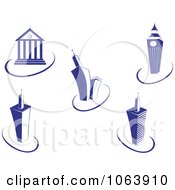 Clipart Highrise Logo Digital Collage Royalty Free Vector Illustration