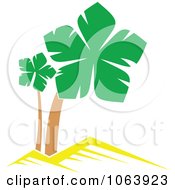 Clipart Palm Tree Logo 4 Royalty Free Vector Illustration