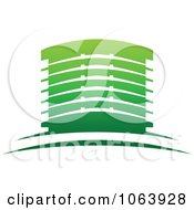 Clipart Green Skyscraper Logo 5 Royalty Free Vector Illustration