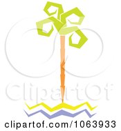 Clipart Palm Tree Logo 2 Royalty Free Vector Illustration