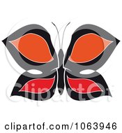 Poster, Art Print Of Black Red And Orange Butterfly