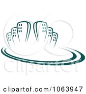 Clipart Green Skyscraper Logo 3 Royalty Free Vector Illustration
