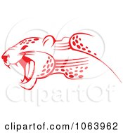 Poster, Art Print Of Red Jaguar Attacking