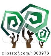 Clipart Tree Logo 2 Royalty Free Vector Illustration