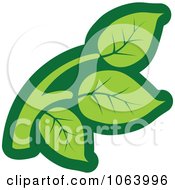 Clipart Green Leaf Seedling Logo 1 Royalty Free Vector Illustration