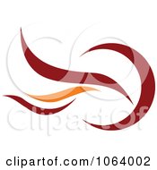 Clipart Flame Logo Royalty Free Vector Illustration by Vector Tradition SM