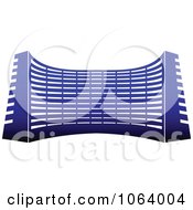 Clipart Blue Skyscraper Logo 23 Royalty Free Vector Illustration