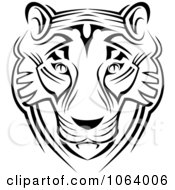 Poster, Art Print Of Tribal Tiger Face