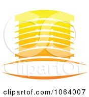 Clipart Yellow Skyscraper Logo 1 Royalty Free Vector Illustration
