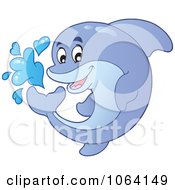 Poster, Art Print Of Dolphin Splashing