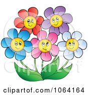 Poster, Art Print Of Happy Colorful Daisy Flowers 2