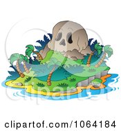 Poster, Art Print Of Skull Mountain Tropical Island