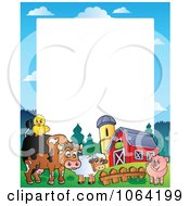 Clipart Barnyard Animal Frame 1 Royalty Free Vector Illustration